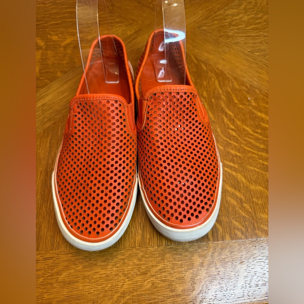 Tory Burch Orange Slip-On Loafers